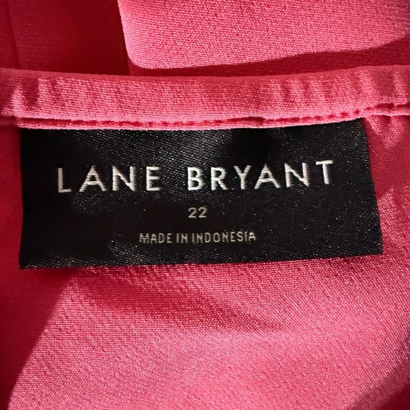 Lane Bryant Pleated Dress, Pink, Size 22 - Picture 9 of 11